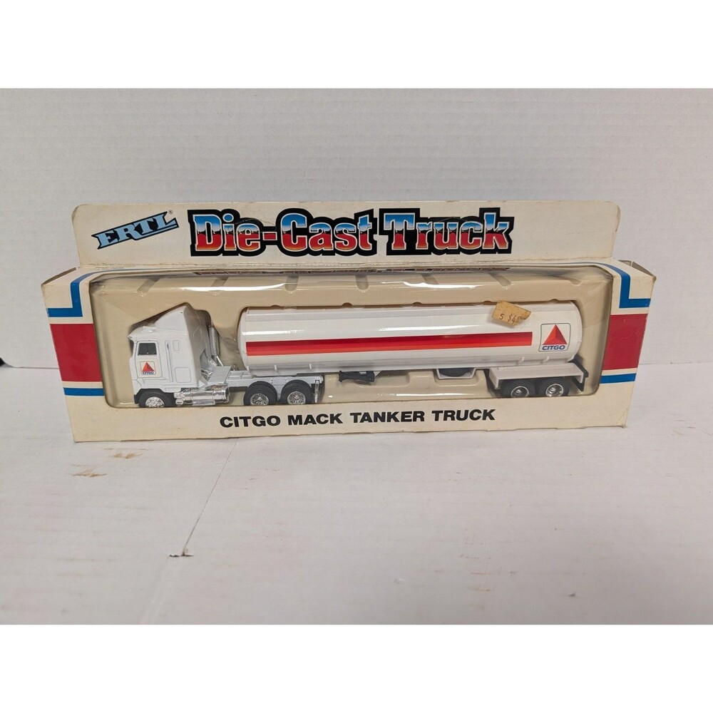 ERTL, 1/64 SCALE CITGO MACK TRACTOR TRAILER TANKER TRUCK. #9262FO. SEE AD. (F33)